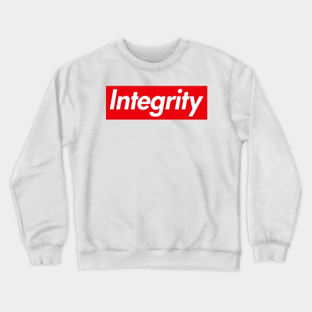 Integrity Mindset Crewneck Sweatshirt by jtranphoto